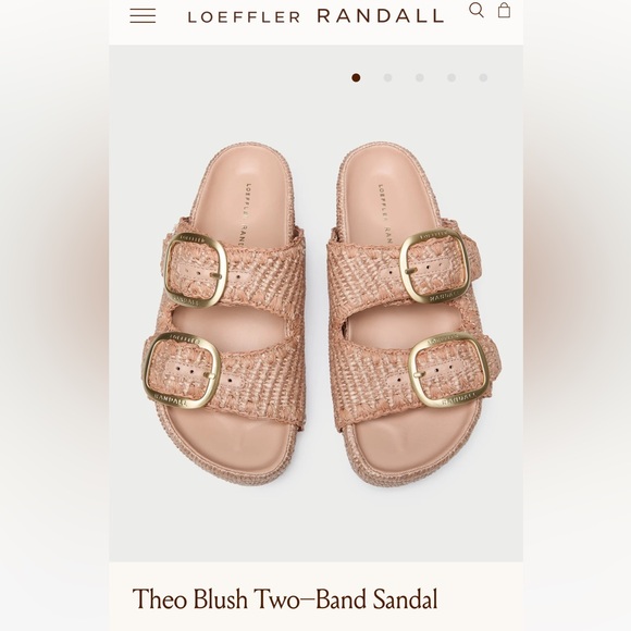 NIB • loeffler Randall Theo two strap sandals in blush ☺️ - Picture 4 of 10